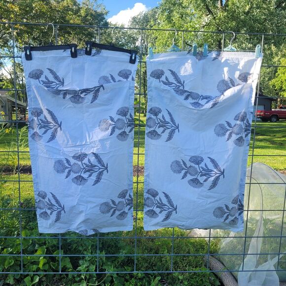 Pottery Barn Organic Cotton CA King Duvet Cover + 2 King Shams Annelyse Gray - Picture 7 of 12